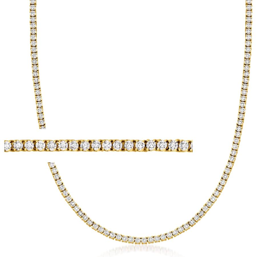 並行輸入品】Ross-Simons 1.00 ct. t.w.ダイヤモンドテニスネックレス 