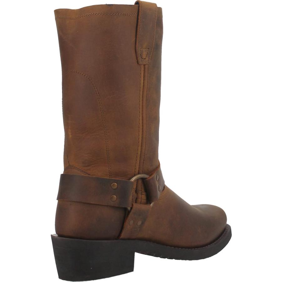 【並行輸入品】Dingo Mens Dean Harness Cowboy Boots Leather Dark Brown 17 EWの画像