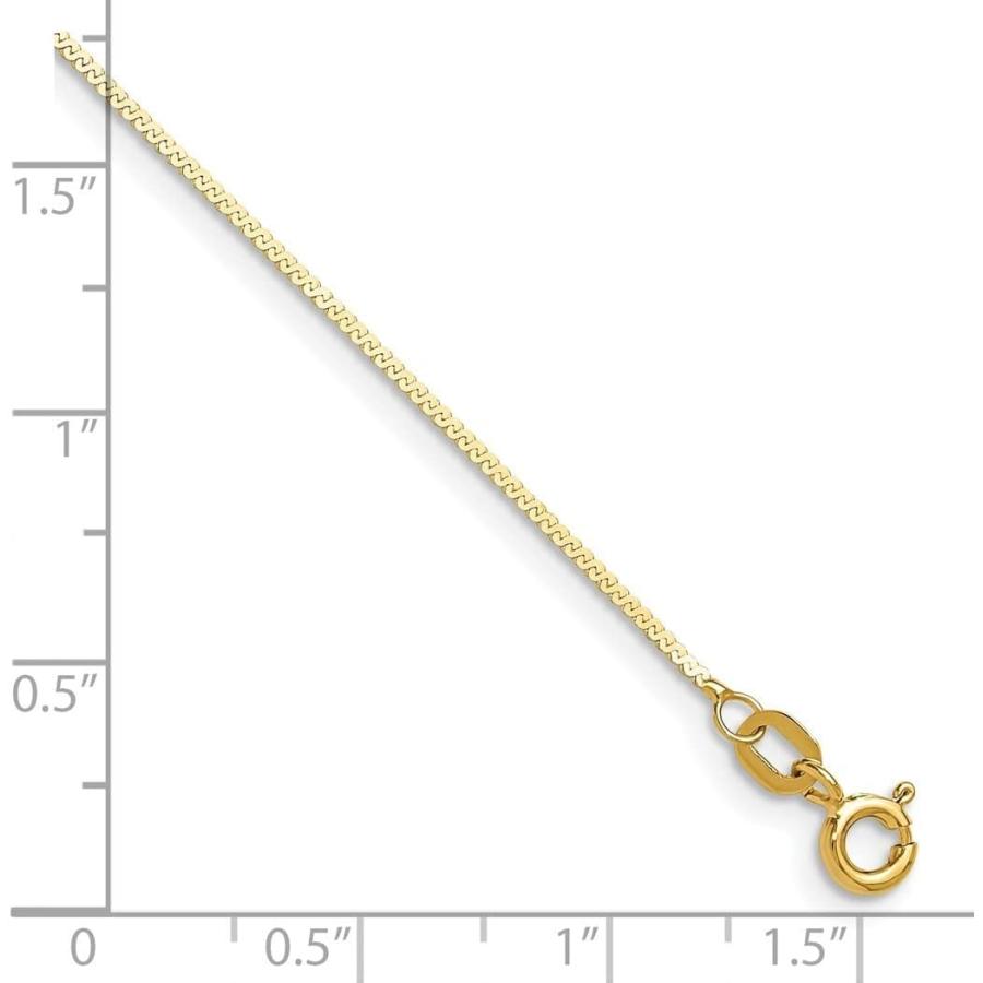 【並行輸入品】14Kゴールド 0.95mm サーペンティーナ チェーンネックレス ジュエリーギフト 女性用 - 長さオプション:16 18 20 24の画像