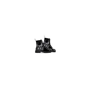 【並行輸入品】ADIGOW Skull Boots Mens Womens Combat Boots Ankle Booties Smokeの画像