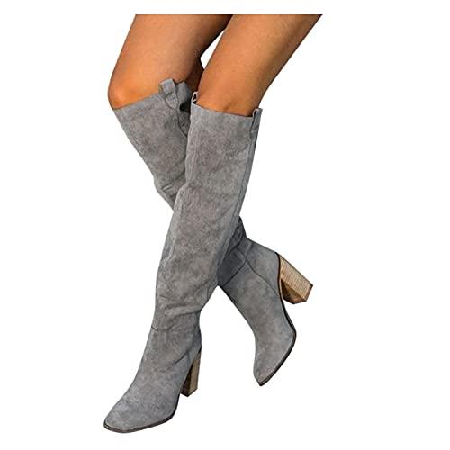 【並行輸入品】Tall Brown Cowboy Boots For Women, Womens Vintage Riding Boots Lの画像