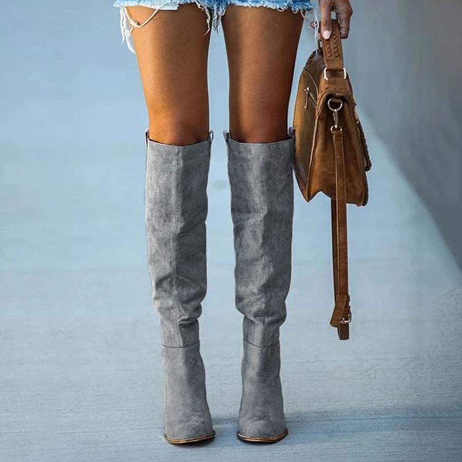 【並行輸入品】Tall Brown Cowboy Boots For Women, Womens Vintage Riding Boots Lの画像