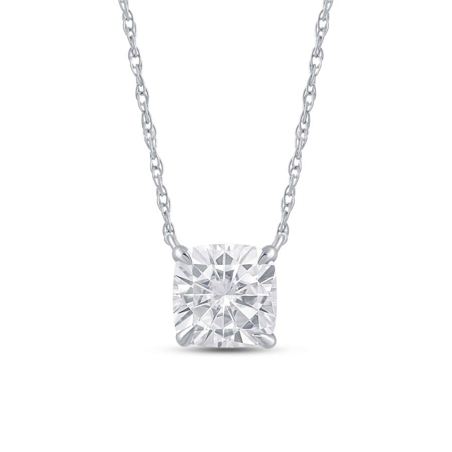 【並行輸入品】La Joya 1 CT TW人工ソリティアダイヤモンドネックレス 女性用   14Kソリッドゴールド 1カラットダイヤモンドネッの画像