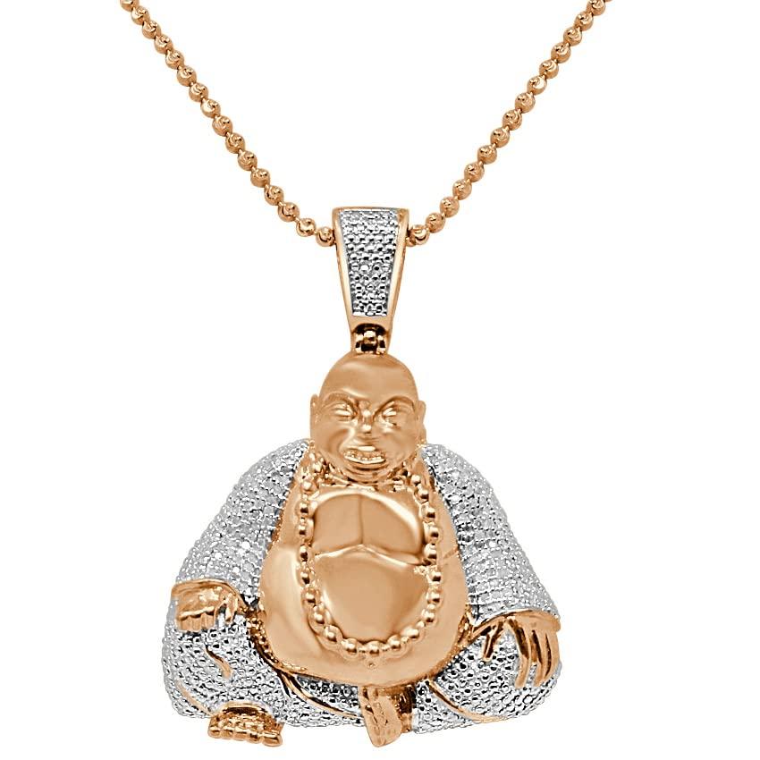 【並行輸入品】100% Real Genuine Diamond 32 + Grams 10K Gold Over Custom Luckyの画像