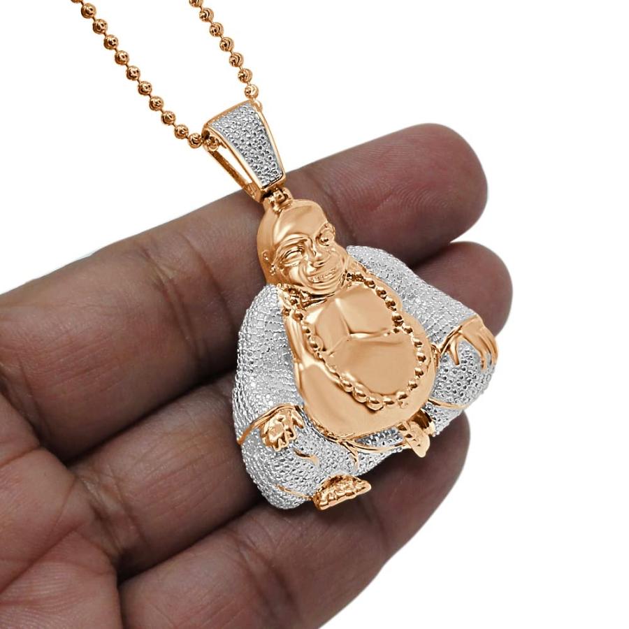 【並行輸入品】100% Real Genuine Diamond 32 + Grams 10K Gold Over Custom Luckyの画像