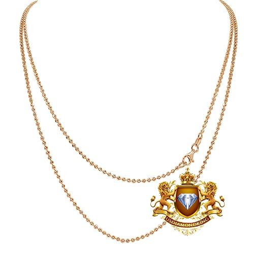 【並行輸入品】100% Real Genuine Diamond 32 + Grams 10K Gold Over Custom Luckyの画像