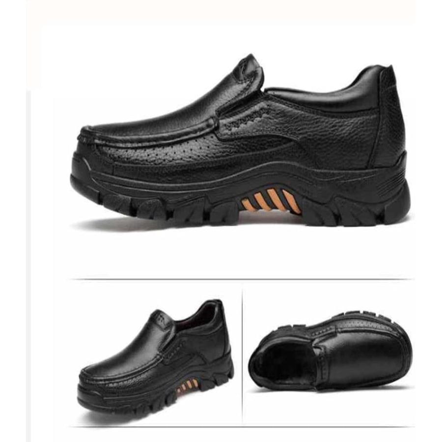 【並行輸入品】Men's Leather Loafers Casual Walking Shoes Formal Oxfords Comfortablの画像