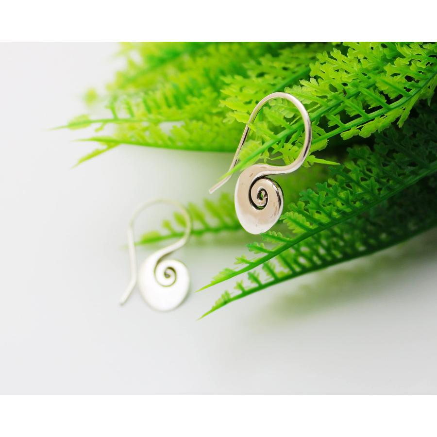 通販モノタロウ Handmade Spiral Earrings，Silver Earrings， Silver Spiral Hoops， 9 並行輸入品