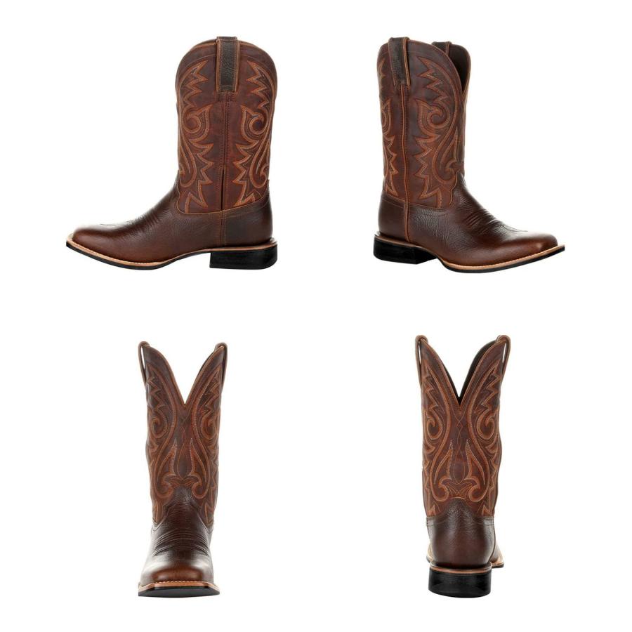 【並行輸入品】Cowboy Boots for Men Lightweight Durable Western Country Boots Sの画像