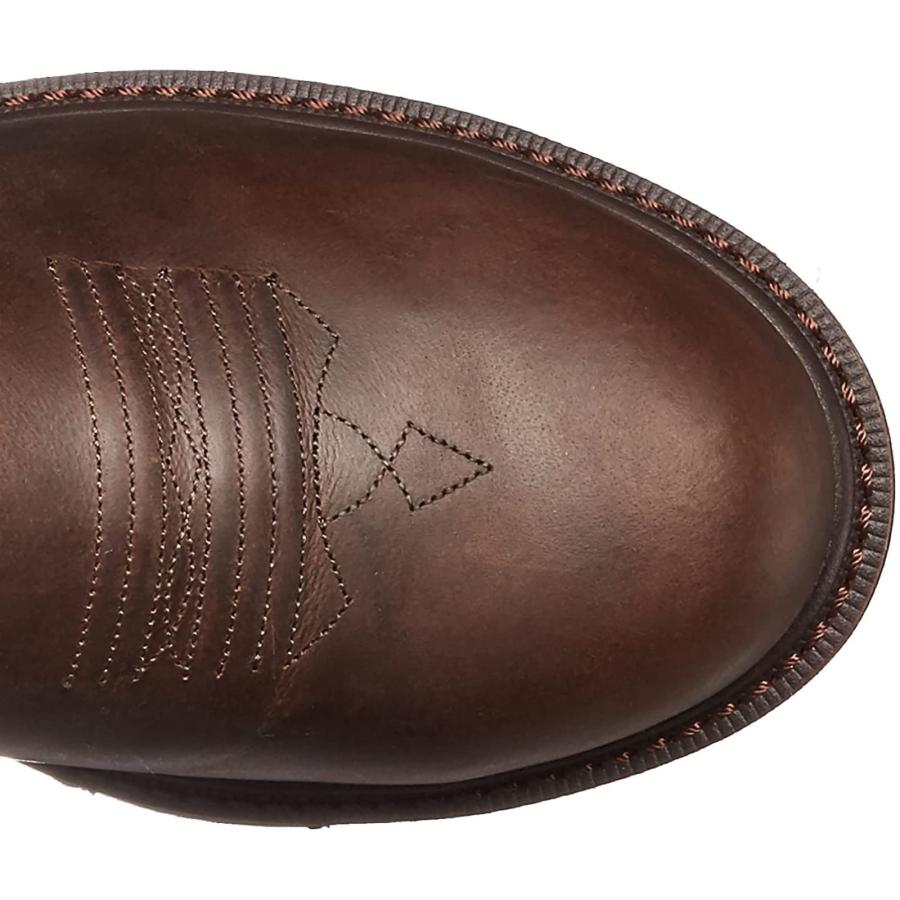 【並行輸入品】Western Cowboy Boots Mens Brown Cowboy Boots Square Toe Shoes Faの画像