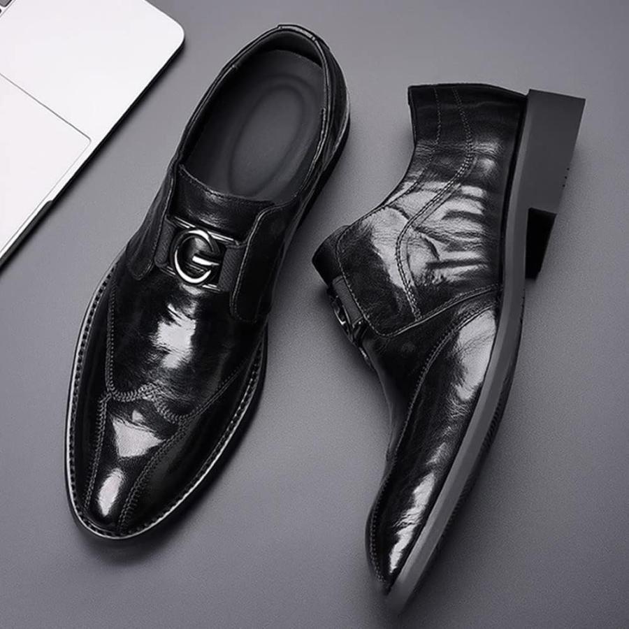 【並行輸入品】Men's Dress Shoes Modern Formal Classic Wingtip Oxfords Business Leaの画像