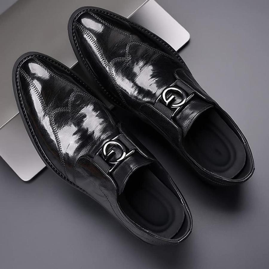 【並行輸入品】Men's Dress Shoes Modern Formal Classic Wingtip Oxfords Business Leaの画像