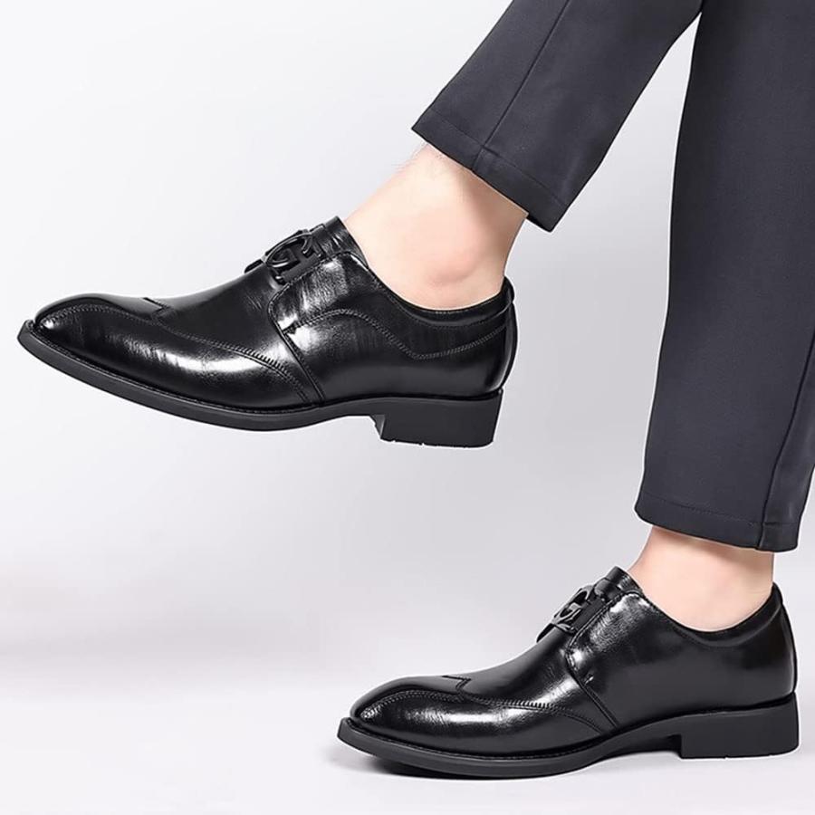 【並行輸入品】Men's Dress Shoes Modern Formal Classic Wingtip Oxfords Business Leaの画像