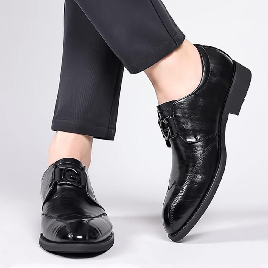 【並行輸入品】Men's Dress Shoes Modern Formal Classic Wingtip Oxfords Business Leaの画像