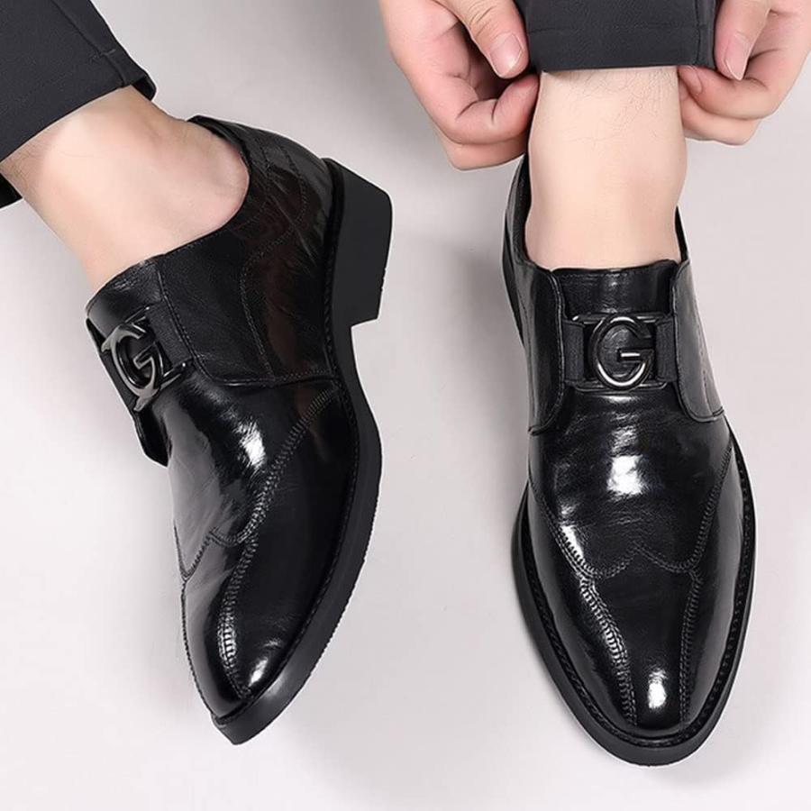 【並行輸入品】Men's Dress Shoes Modern Formal Classic Wingtip Oxfords Business Leaの画像