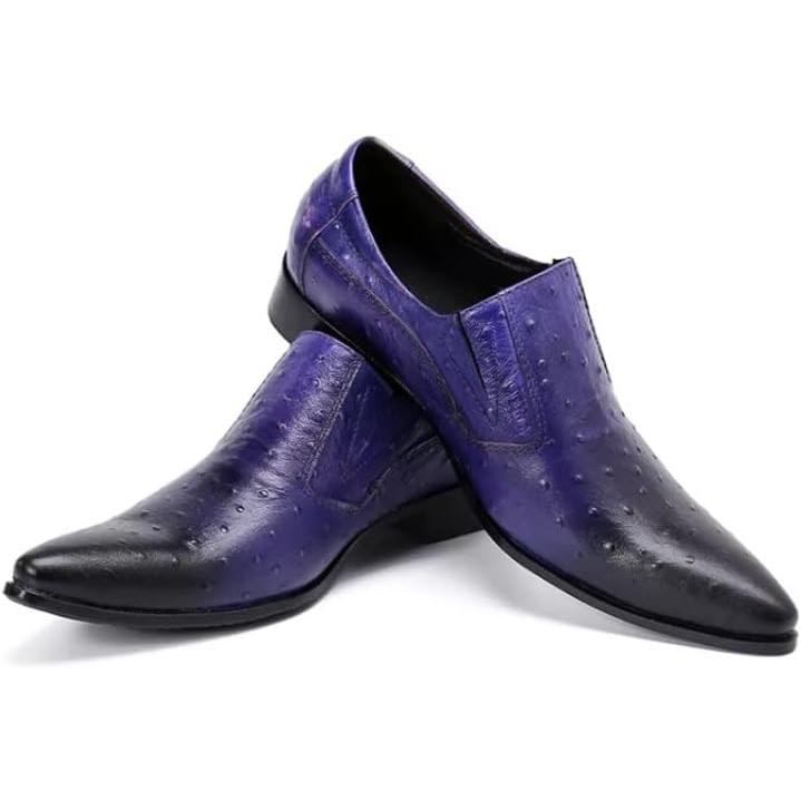 【並行輸入品】Rui Landed Formal Dress Oxford Shoes for Men Solid Color Burnished Tの画像