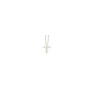 【並行輸入品】The Brothers Jewelry Co. Real Diamond Cross Necklace 14K Gold foの画像