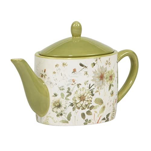 【並行輸入品】Certified International Green Fields 36オンス ティーポット マルチカラー Certifieの画像