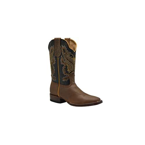 【並行輸入品】Joe Boots Western Boots for Men VE522 Rodeo Boots Tan Size 9.5の画像