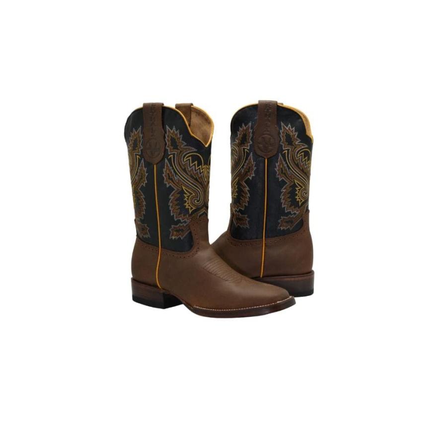 【並行輸入品】Joe Boots Western Boots for Men VE522 Rodeo Boots Tan Size 9.5の画像