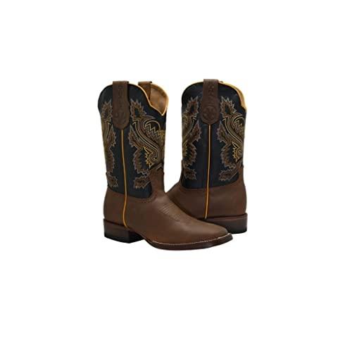 【並行輸入品】Joe Boots Western Boots for Men VE522 Rodeo Boots Tan Size 9.5の画像
