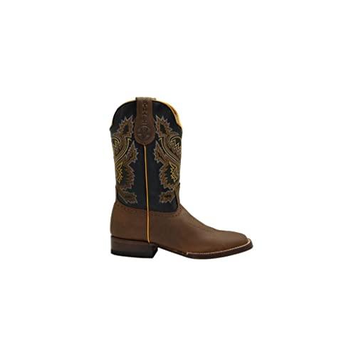 【並行輸入品】Joe Boots Western Boots for Men VE522 Rodeo Boots Tan Size 9.5の画像