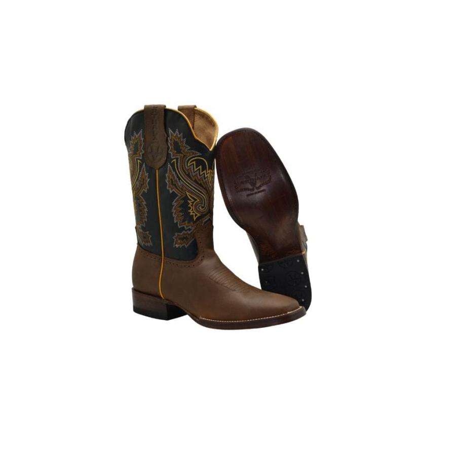 【並行輸入品】Joe Boots Western Boots for Men VE522 Rodeo Boots Tan Size 9.5の画像
