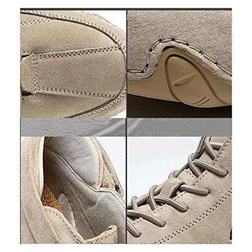 【並行輸入品】DAGY Chukka Boots Mens,Italian Handmade Suede High Boots，Waterprの画像