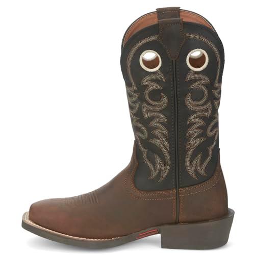 【並行輸入品】Justin Mens Stempede Sq Toe Boots 10.5 D Blackの画像