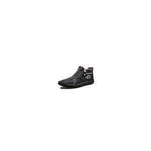 【並行輸入品】Mens Leather Ankle Chukka Boots Casual Shoes Loafers Flat Shoesの画像