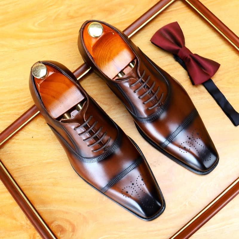 【並行輸入品】Rui Landed Men Formal Dress Shoes Oxford Derby Shoes Lace Up Brogueの画像