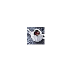 【並行輸入品】Eplze Strength 磁器コーヒーポット セラミックティーポット ストライプデザイン (ホワイト) YBK Tech Stの画像