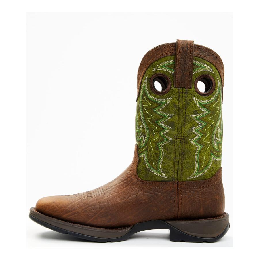 【並行輸入品】Durango Men's Rebel Western Performance Boot Square Toe Green 10の画像