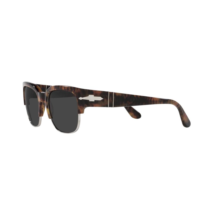 【税込?送料無料】 Persol スクエアサングラス Po3319s， Caffe/Polarized Black， 55 mm Persol PO3 並行輸入品