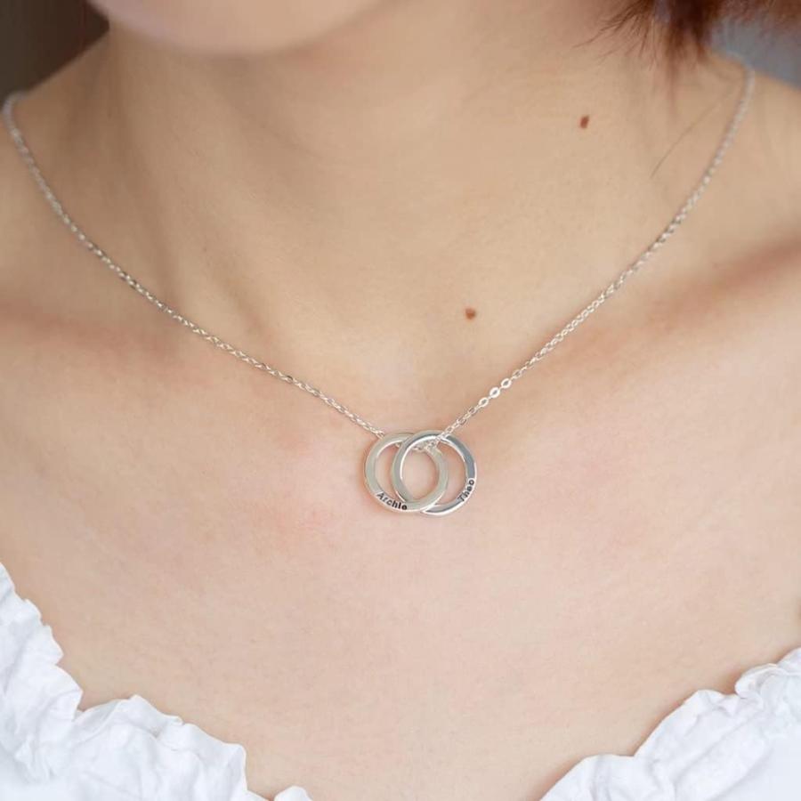 【並行輸入品】Homsuita Russian Ring Necklace Gold - Custom Circles Ring Necklace P_8