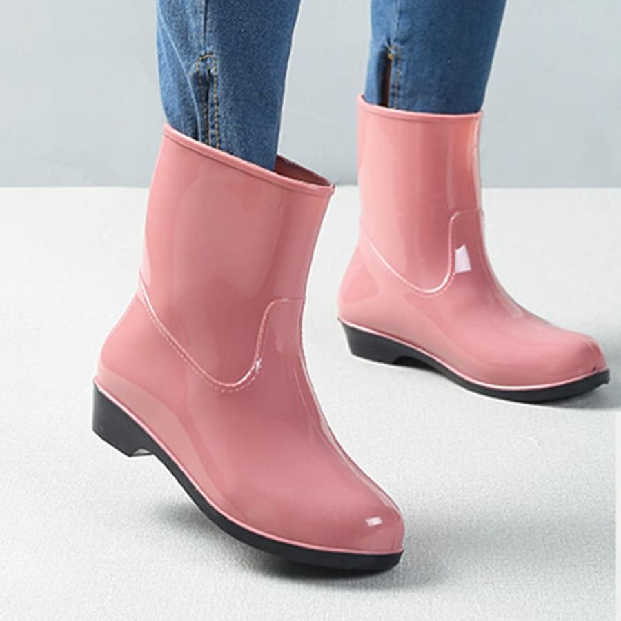 【並行輸入品】NLOMOCT Ankle Rain Boots for Women Wide Calf Womens Duck Boots Sの画像