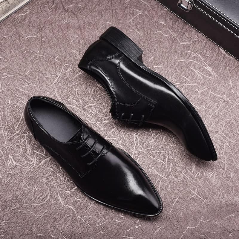 【並行輸入品】Rui Landed Formal Loafer Shoes for Men Pointed Toe Lace Up Plain Genの画像