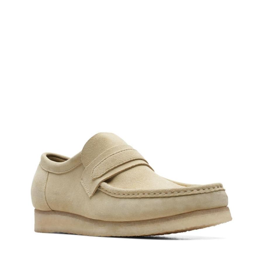 【並行輸入品】Clarks Mens Originals Wallabee Loafer Shoes Maple Suede | 261725の画像