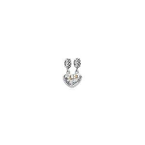 【並行輸入品】OutstandLong ハート 新しい母娘 ダングルチャーム パンドラブレスレット用 Love Mom ビーズチャームセット 2の画像