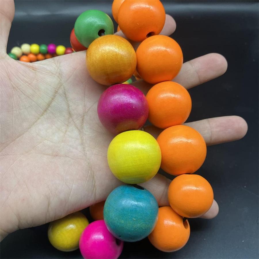 並行輸入品】エスニックチャンキーウッドビーズチョーカーネックレス