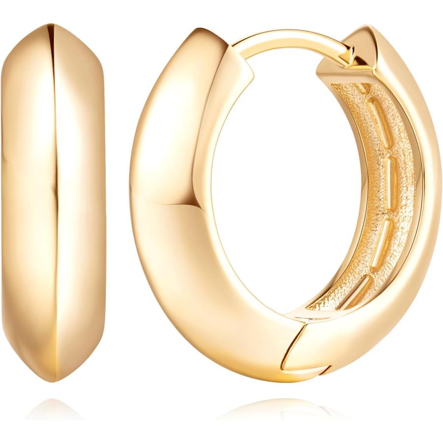 ゴールドフープピアス14k 並行輸入品】フープピアス 14Kゴールドフープピアス レディースピアス