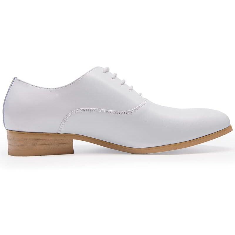 【並行輸入品】Rui Landed Formal Dress Shoes for Men Lace Up Pointed Toe High Heelの画像