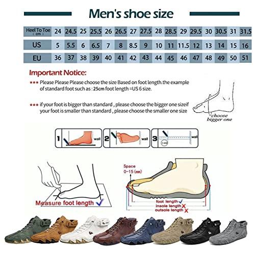 【並行輸入品】TWWBDJ Italian Handmade Suede Velcro High Boots   Beck Shoes Menの画像