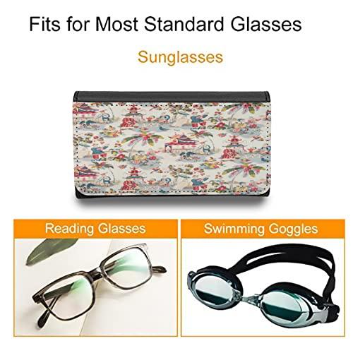 【並行輸入品】Eyeglass Case for Men Womens Chinoiserie Ancient Folk Art Portabの画像
