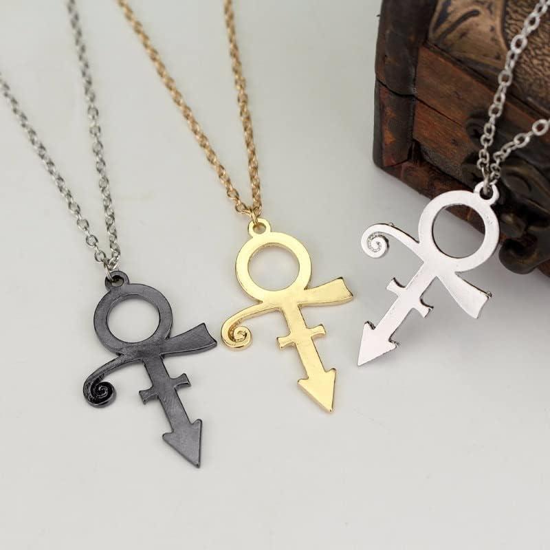 【並行輸入品】Prince Symbol Necklace 4 Color Stainless Steel Pendant Choker Minima