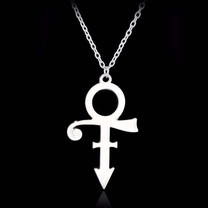 【並行輸入品】Prince Symbol Necklace 4 Color Stainless Steel Pendant Choker Minima
