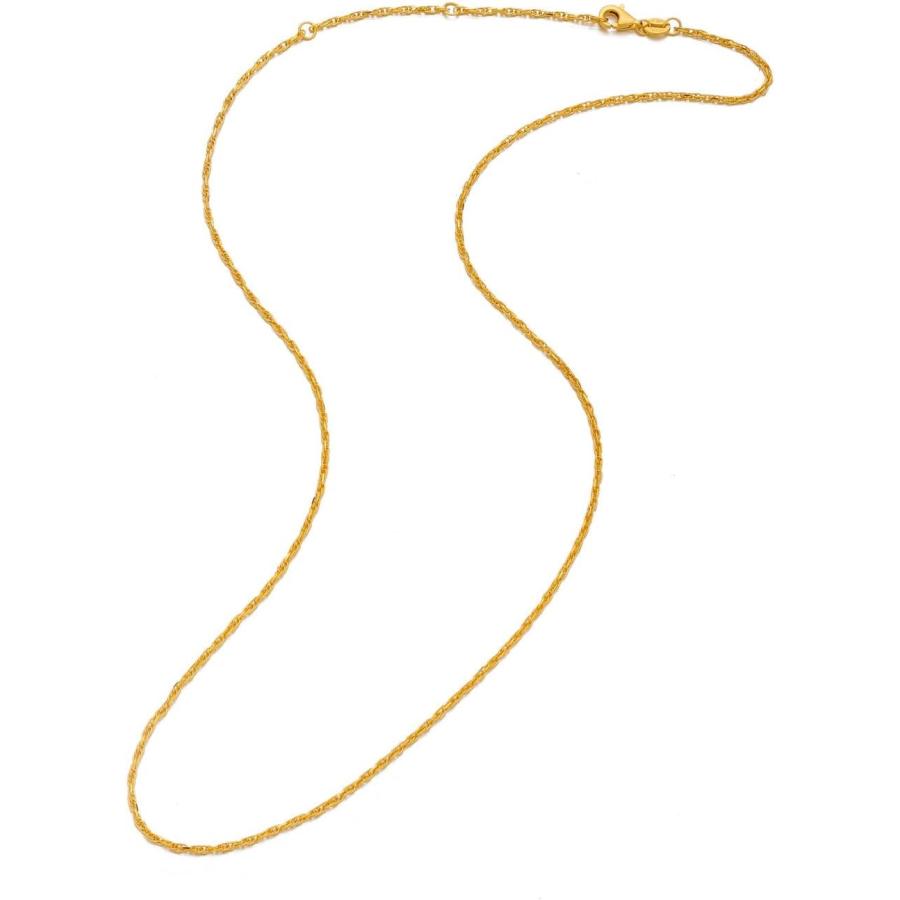 【並行輸入品】CHOW TAI FOOK 999 24K 純金 インターロックチェーンネックレス  Yellow Gold  宝石なしの画像