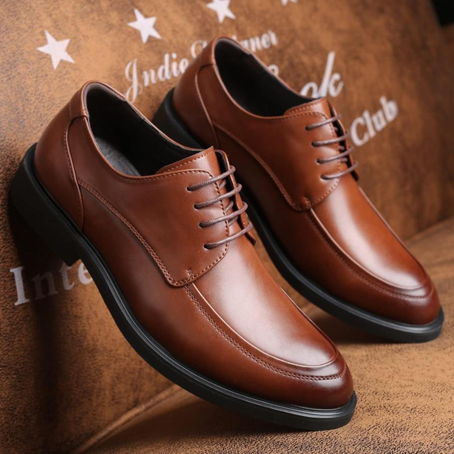【並行輸入品】Men's Dress Shoes Lace-Up Derbys Oxford Formal Shoes Classic Businesの画像