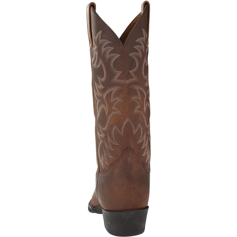 【並行輸入品】Mens Pointed Square Toe Cowboy Boots Embroidered Snip Toe Wide Cの画像