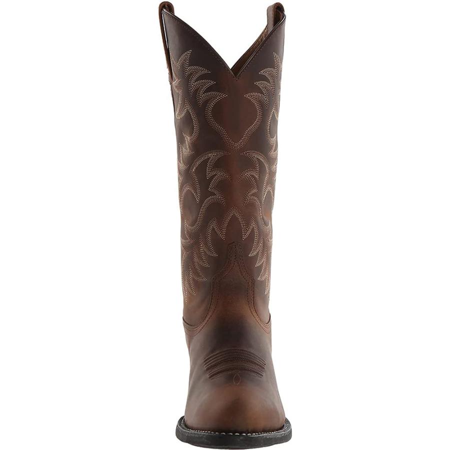 【並行輸入品】Mens Pointed Square Toe Cowboy Boots Embroidered Snip Toe Wide Cの画像
